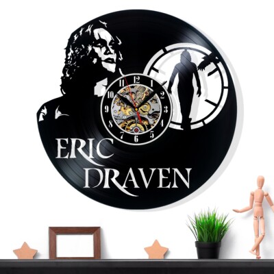 The Crow Movie Vinyl Wall Clock Home Decor Art Design Best Gift Birthday Holiday