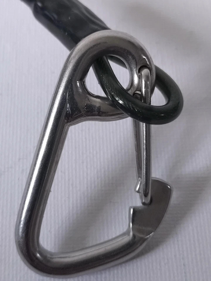 BBI Scaffold Lanyard Black Tether BIG Hook Carabiner Tool Safety Attachments - Image 2 of 4