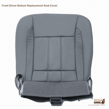 2006- 2008 For Dodge Ram 2500 3500 Leather Perf. Driver Bottom Seat Cover Gray