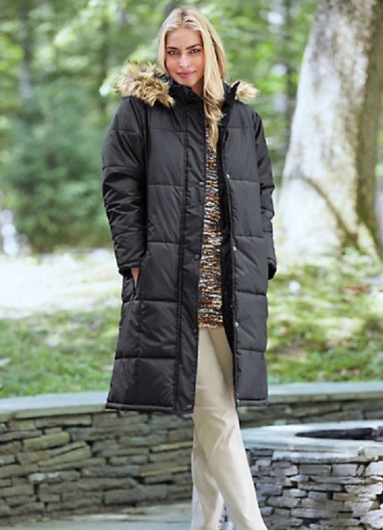 Quilted trench jacket with detachable hood 2025