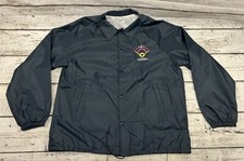 VTG University Motors Mountaineer Balloon Festival Satin Button Up Bomber Jacket