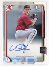 2015 Bowman Will Locante Auto 1st Prospects Arizona Diamondbacks