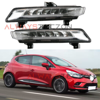 LED DRL Daytime Running Light Fog Lamp  Assembly For Renault Clio 2016-2018