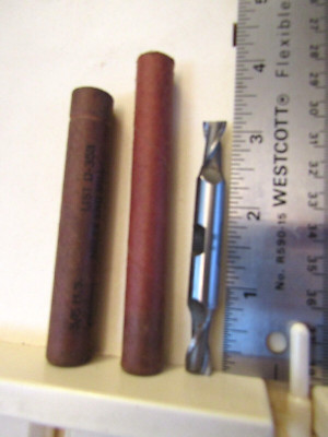 4 Spiral Flute 3/8in DOUBLE END Mill regular RH cut RH spiral Helex by National