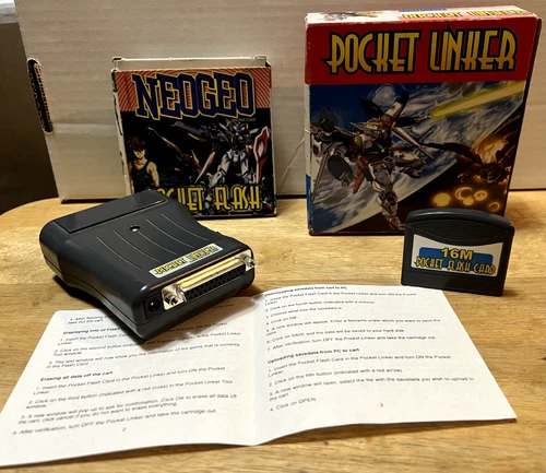 Neo Geo Pocket Flash 16 Meg + Pocket Linker