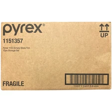 Pyrex Simply Store Tinted 12-Piece Glass Food Storage Container Set, Green/Blue