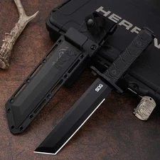 12'' New AUS-8 Blade Nylon GlassFiber Handle Survival Hunting Tactic Knife VTH78