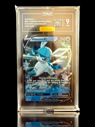 Glaceon V graded TAG 9 for sale on eBay