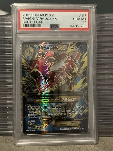 Pokémon TCG M Gyarados EX 115/122 Full Art Shiny Breakpoint PSA 10
