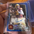 2025 Bowman Chrome University Football Blue Refractor Drake Lindsey #BCA-DLI