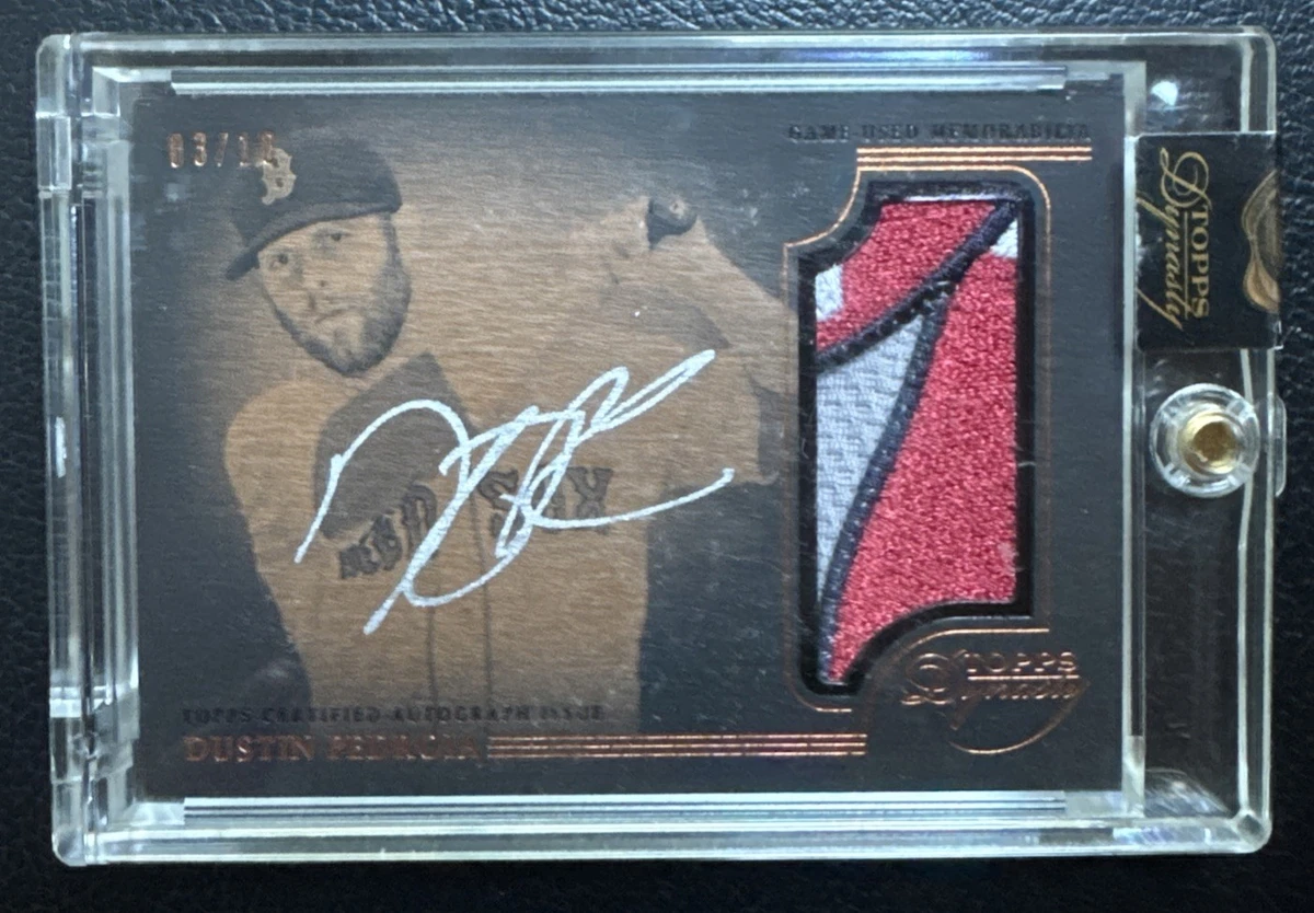 スポーツ選手 Dustin Pedroia 1/1 Autograph Patch Dustin Pedroia Autograph Baseball Trading Cards | eBay