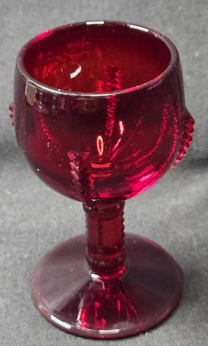 New Martinsville Ruby Red Radiance 1 oz Cordial Art Deco Depression Glass