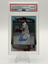 2025 Bowman Chrome Mega Box Luke Keaschall Auto #LK PSA 10 GEM MINT