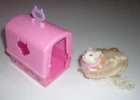 Vtg Barbie My Scene Pet Cat Kitty Fun Sugar w/collar & carrier (no door)