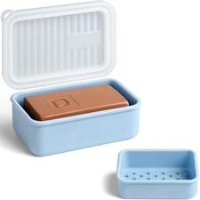 Large Soap Travel Case Leakproof Silicone Organizer Portable Gym Camping Hiking