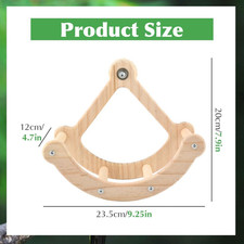 Bird Perch Toy, Wooden Interactive Rocking Parakeet Toys Perches, Exercise ...
