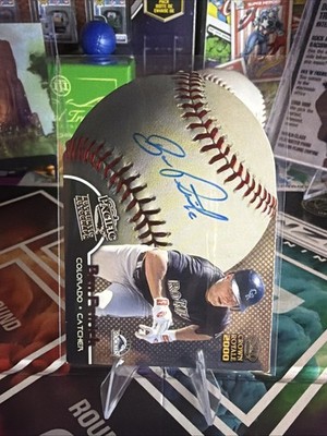 Ben Petrick AUTOGRAPH Colorado Rockies 2000 Pacific Crown Royale AUTO Baseball