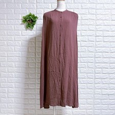 Uniqlo Hana Tajima Collab Sleeveless Dress Brown M Casual Womens