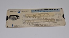 Vintage HP Hewlett Packard Vector Impedance Calculator Slide Rule