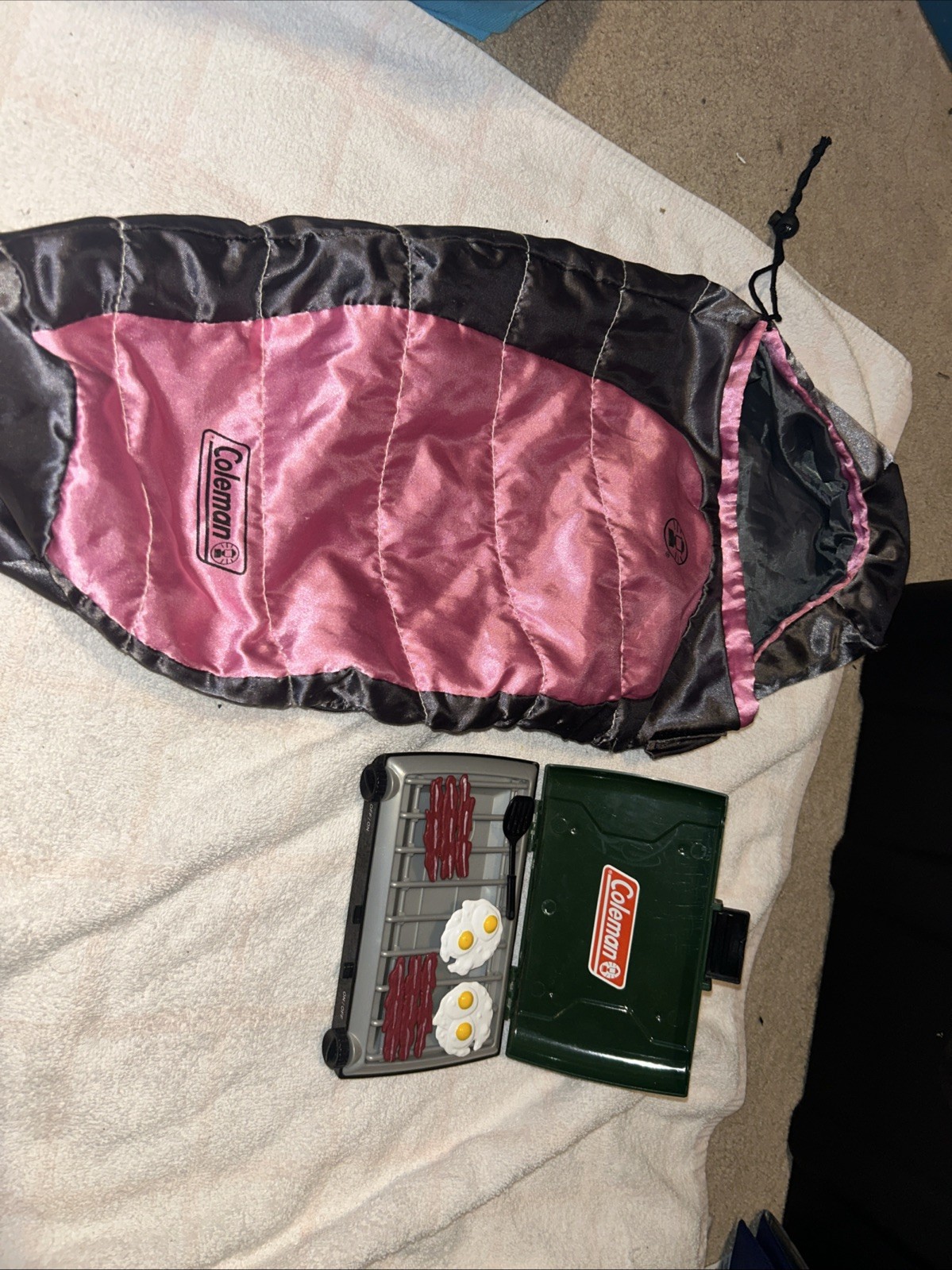 American Girl 18" Doll Sophia's Coleman's Camping Set Sleeping Bag Grill