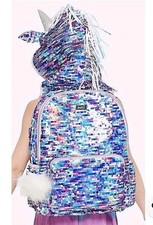 NEW Justice Original Unicorn Backpack Flip Sequins Backpack