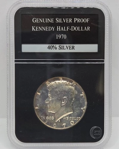 1970 S Silver Proof Kennedy Half Dollar - PCS Stamps & Coins