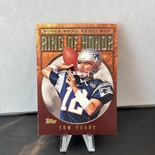 Topps 2002-12 Ring of Honor Tom Brady RH-38 Super Bowl XXXVIII MVP Patriots
