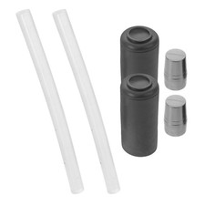 2PCS Umbrella Tip Cap Replacement Metal Umbrella Pole Cap And Rubber Sleeve Kit
