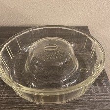 Vintage Clear Glass Queen Anne Glasbake Bundt...