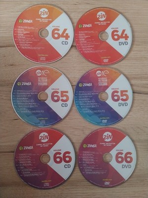 ZUMBA  fitness Paket DVDs und CDs ZIN 64,65,66