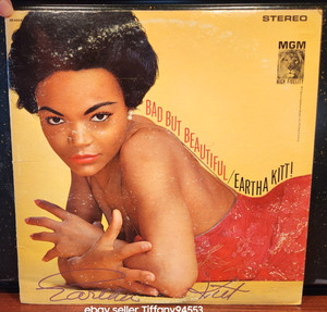 Eartha Kitt Autographed LP BAD BUT BEAUTIFUL/Eartha Kitt! 1962 Original Pressing