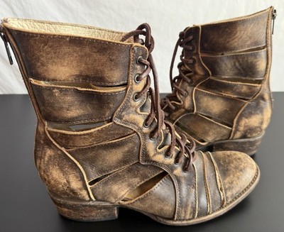Freebird By Steven Brown Heavn Boots Back Zip Woman s Size 8M *Read*