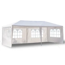 10''X20'' Outdoor Party Tent with 4 Removable Sidewalls, Waterproof Canopy Patio
