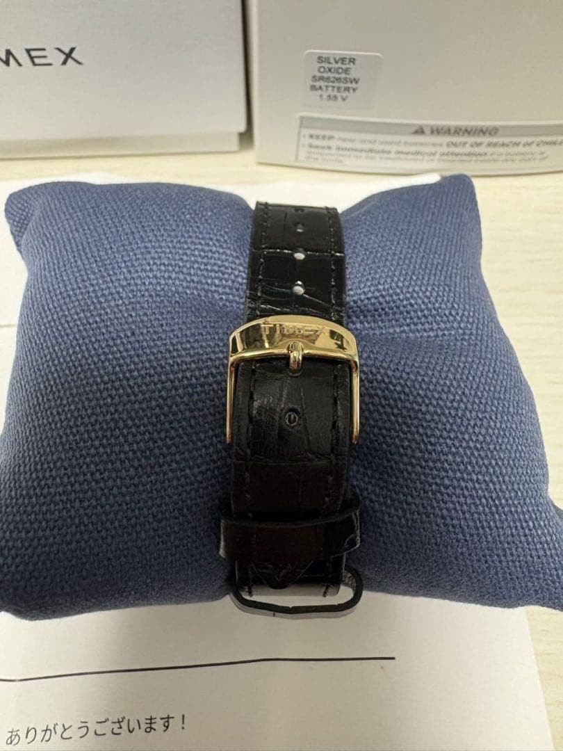 Timex Noah Lighthouse Watch Black Gold Square Leather Used image 4