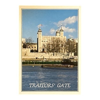 Authentic Vintage Traitors  Gate Post Card Unposted