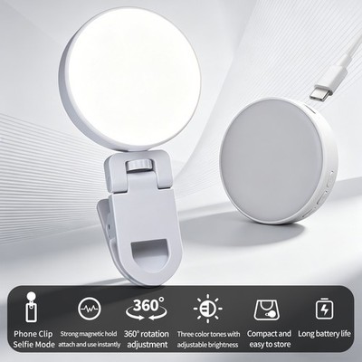 Mag Portable LED Light Selfie Live Streaming for Smartphone/Action/DSLR