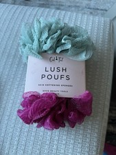 Gal Pal Lush Poufs Exfoliating Bath Sponge Green and Pink