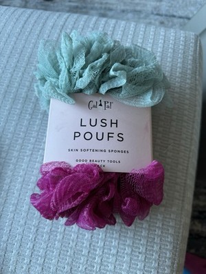 Gal Pal Lush Poufs Exfoliating Bath Sponge Green and Pink