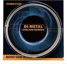 POWERTEC 60 Inch Bi-Metal Bandsaw Blades 1/2 x 14 TPI Non-Ferrous Metal Cutting