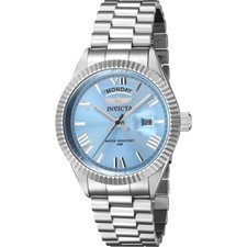 Invicta Men's Watch Specialty Light Blue Dial Silver Steel Bracelet Date 43933