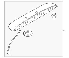 Genuine Mazda Center High Mount Stop Light N248-51-580B-85
