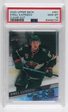 2020-21 Upper Deck Young Guns Clear Cut Kirill Kaprizov #451 PSA 10 GEM MT 1b2x