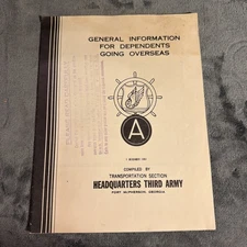 General Info For Dependents Going Overseas December 1951 Fort Mcpherson GA￼