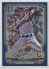 2020 Topps Gypsy Queen Box Topper Chrome Blue Refractor 27/99 Shane Bieber ex0