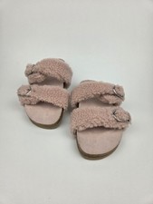 Indigo Rd. Women  s Faux Fur Slide Sandals Slippers Light Pink Size 8.5 New