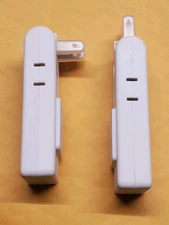 🔥 lot 2 PACK 4 Way Flat Wall Plug Outlet Adapter 2 Prong Swivel Extender type A