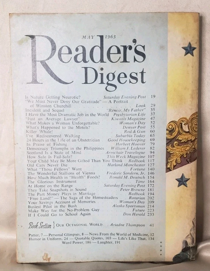 Reader's Digest May 1963 Canadian Version Good Condition - Image 4 of 4