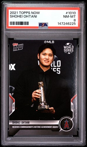 2021 TOPPS NOW #1010 SHOHEI OHTANI PSA 8
