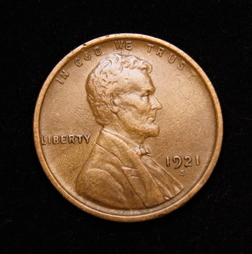 1921-S  Lincoln Wheat Cent  XF+