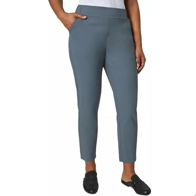 Modern Ambition High-Rise Travel Pants S Recycled Nylon Blend Blue NWT 6542